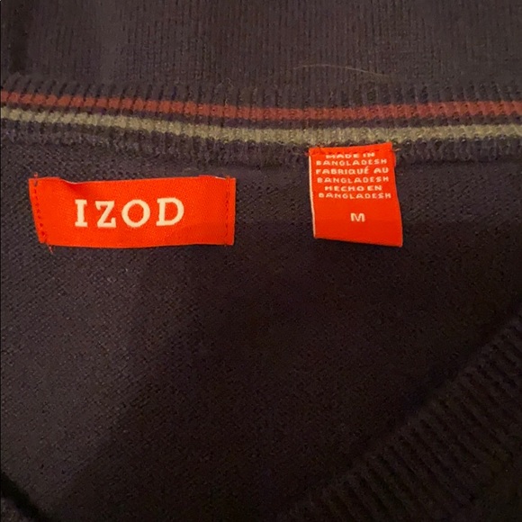 Izod Navy blue knit sweater vest size medium - Picture 11 of 11
